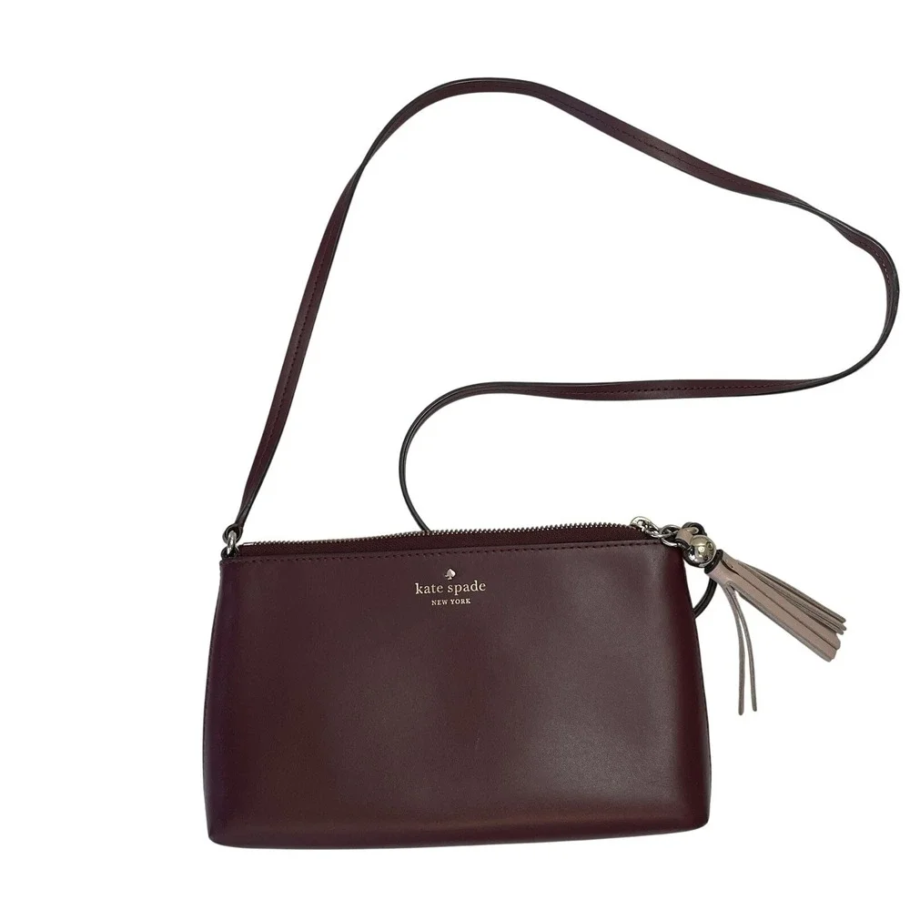 Kate Spade Ivy Street Amy‎ Purple Smooth Leather Crossbody WKRU4856